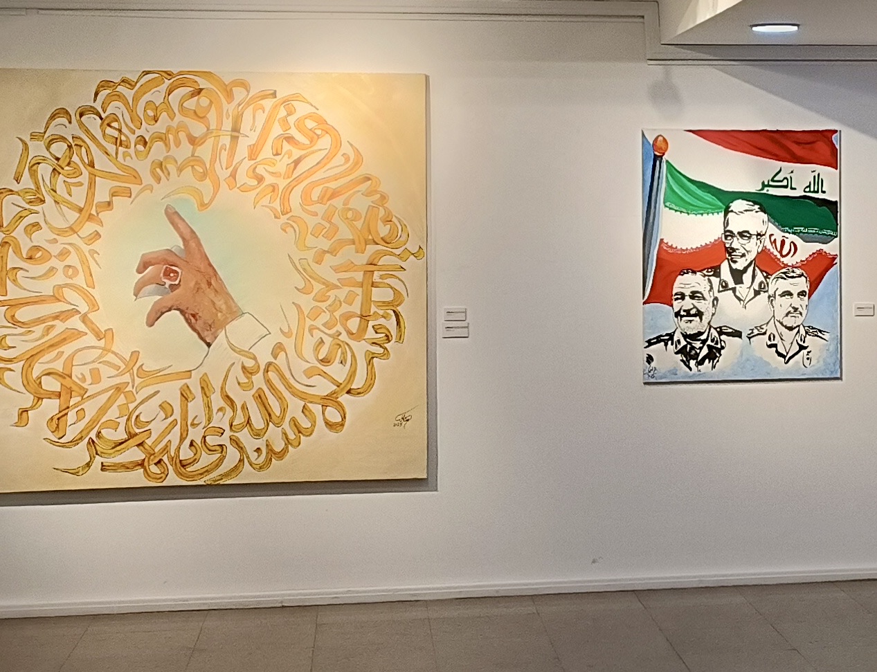 افتتاح نمایشگاه «هنر در برابر جنگ» با یادی از شهید منصوره عالیخانی