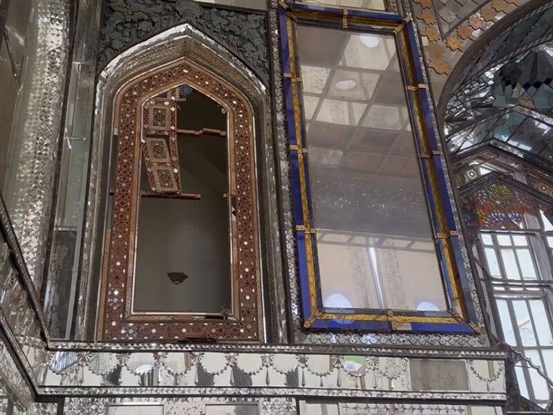 کاخ گلستان نگینی که در انفجار ترک خورد
