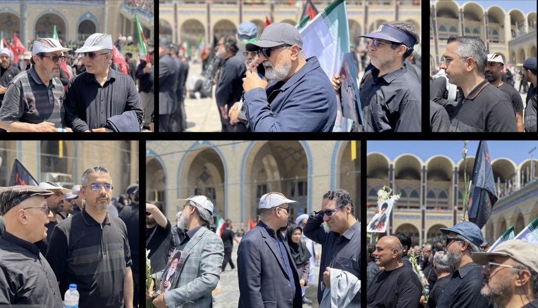 حضور فعالان سینما و مدیران سازمان سینمایی برای بدرقه رهبر شهید