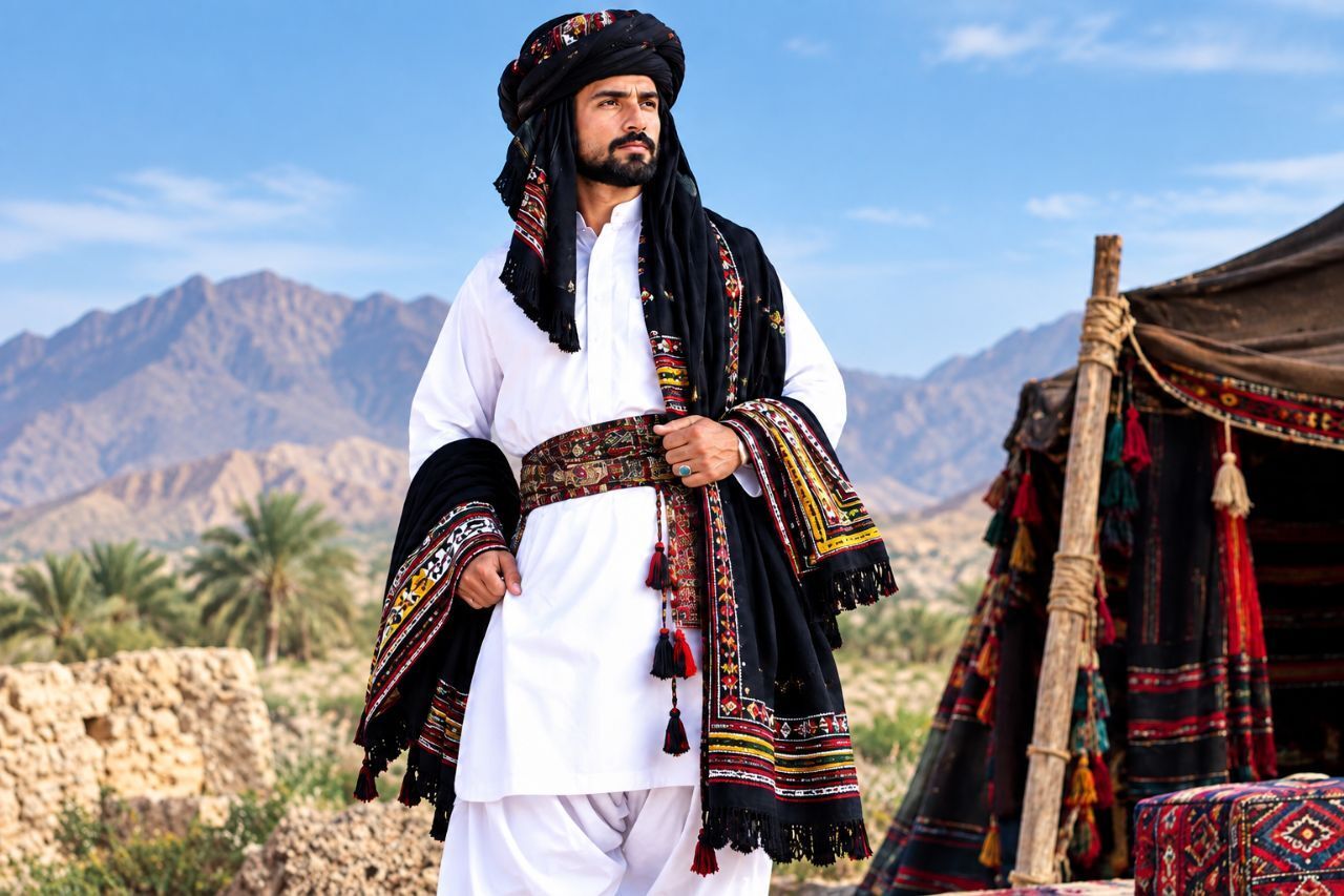 لباس سنتی مردان بلوچ